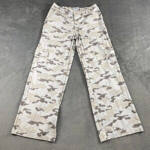 RSQ Cargo Pants Camo‎ Print Cotton Relaxed Fit Wide Leg XL Utility Y2K